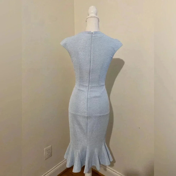 Ted Baker Ibbie Icy Blue Dress Size 2 NWOT - Picture 3 of 10